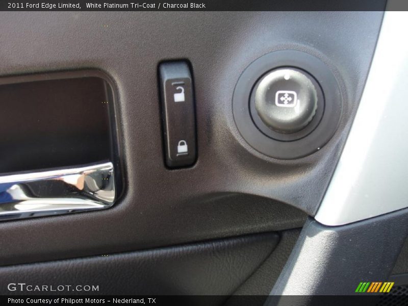 White Platinum Tri-Coat / Charcoal Black 2011 Ford Edge Limited