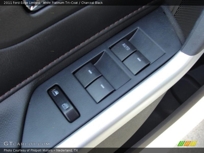 White Platinum Tri-Coat / Charcoal Black 2011 Ford Edge Limited