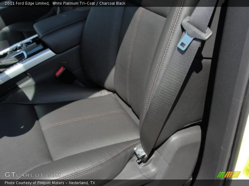 White Platinum Tri-Coat / Charcoal Black 2011 Ford Edge Limited