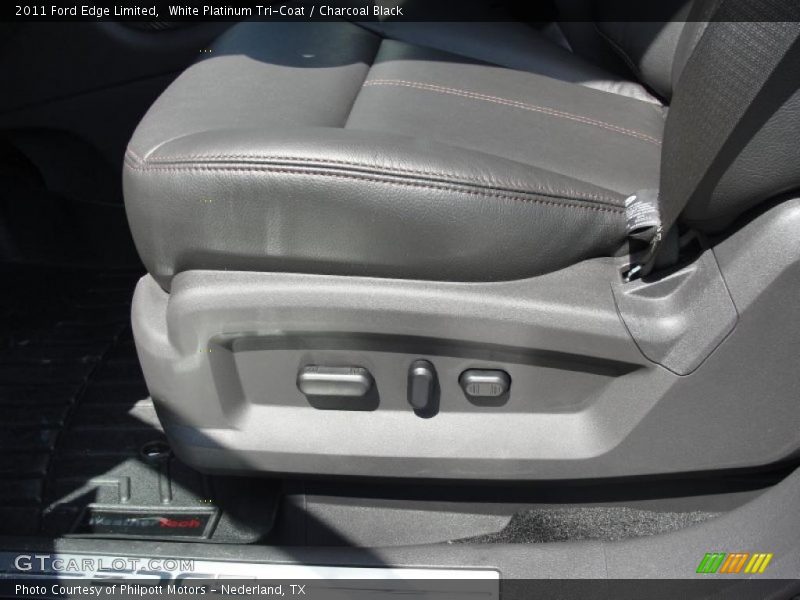 White Platinum Tri-Coat / Charcoal Black 2011 Ford Edge Limited
