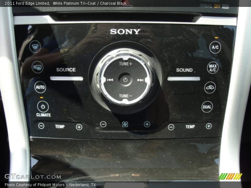 White Platinum Tri-Coat / Charcoal Black 2011 Ford Edge Limited