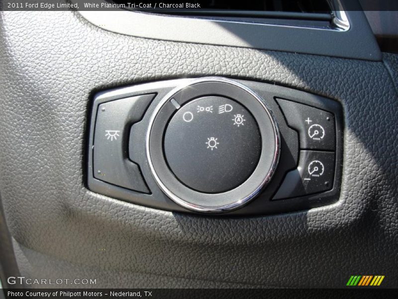 White Platinum Tri-Coat / Charcoal Black 2011 Ford Edge Limited