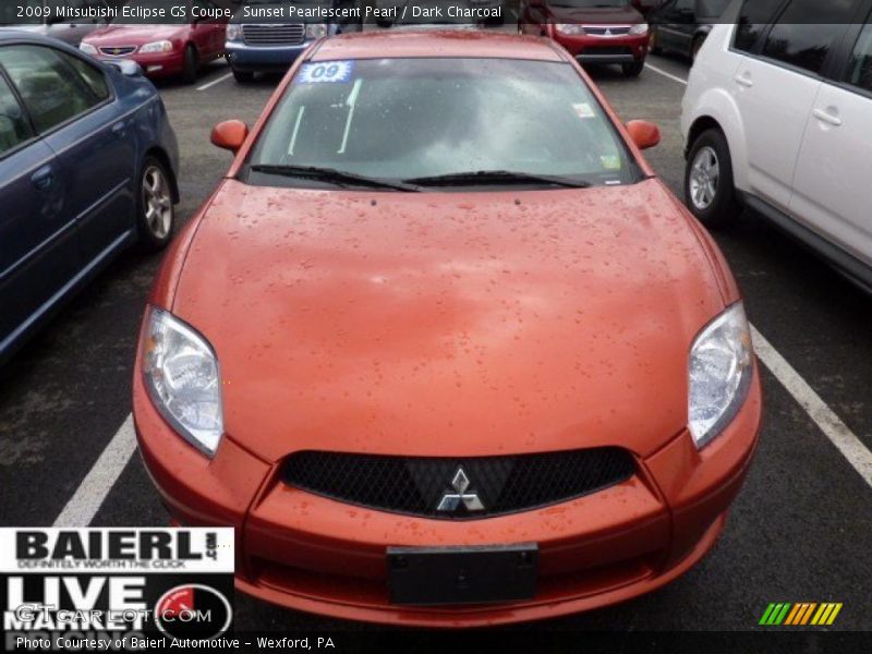 Sunset Pearlescent Pearl / Dark Charcoal 2009 Mitsubishi Eclipse GS Coupe