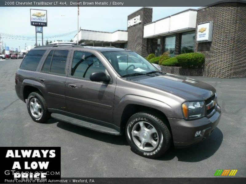 Desert Brown Metallic / Ebony 2008 Chevrolet TrailBlazer LT 4x4