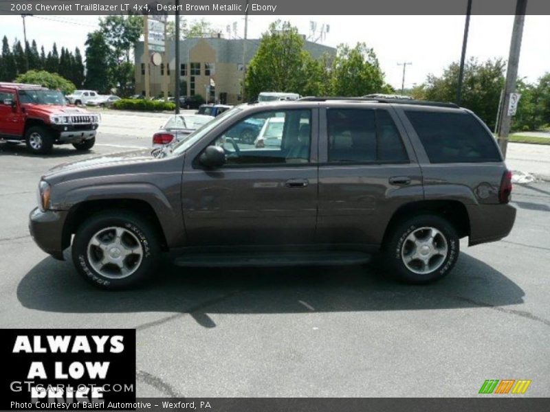 Desert Brown Metallic / Ebony 2008 Chevrolet TrailBlazer LT 4x4