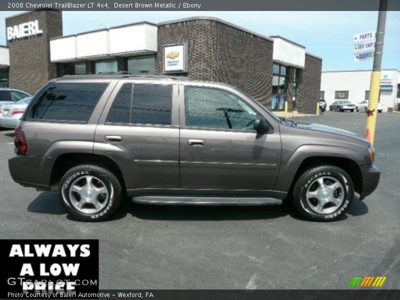 Desert Brown Metallic / Ebony 2008 Chevrolet TrailBlazer LT 4x4