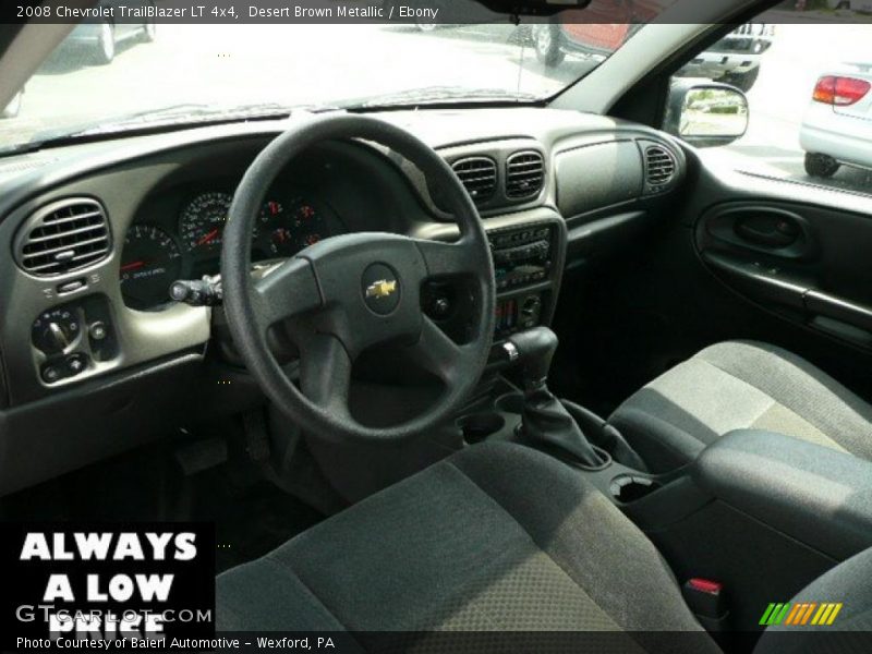 Desert Brown Metallic / Ebony 2008 Chevrolet TrailBlazer LT 4x4
