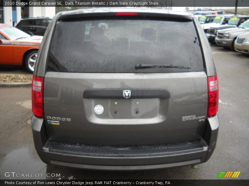 Dark Titanium Metallic / Dark Slate Gray/Light Shale 2010 Dodge Grand Caravan SE
