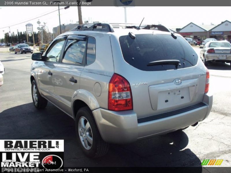 Platinum Metallic / Beige 2006 Hyundai Tucson GL