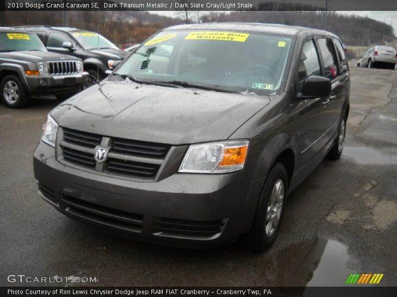 Dark Titanium Metallic / Dark Slate Gray/Light Shale 2010 Dodge Grand Caravan SE