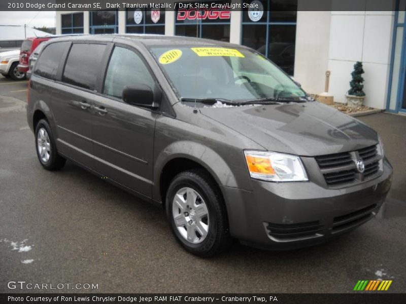 Dark Titanium Metallic / Dark Slate Gray/Light Shale 2010 Dodge Grand Caravan SE