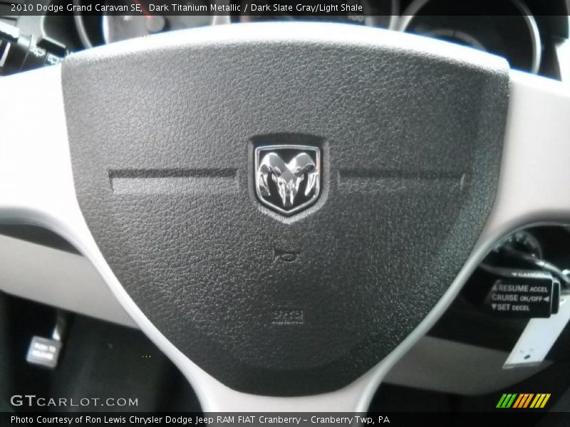 Dark Titanium Metallic / Dark Slate Gray/Light Shale 2010 Dodge Grand Caravan SE