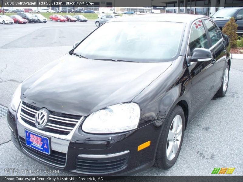 Black / Art Grey 2008 Volkswagen Jetta SE Sedan