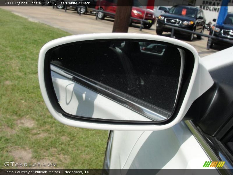 Pearl White / Black 2011 Hyundai Sonata SE 2.0T