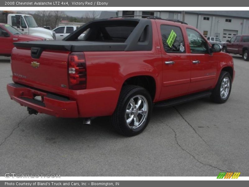 Victory Red / Ebony 2008 Chevrolet Avalanche LTZ 4x4