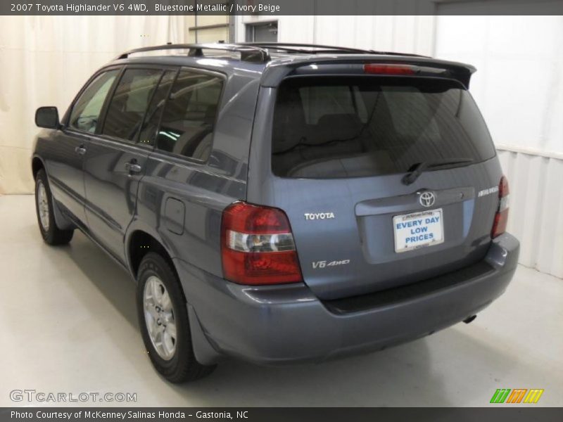 Bluestone Metallic / Ivory Beige 2007 Toyota Highlander V6 4WD