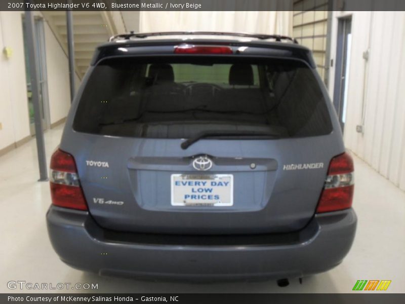 Bluestone Metallic / Ivory Beige 2007 Toyota Highlander V6 4WD