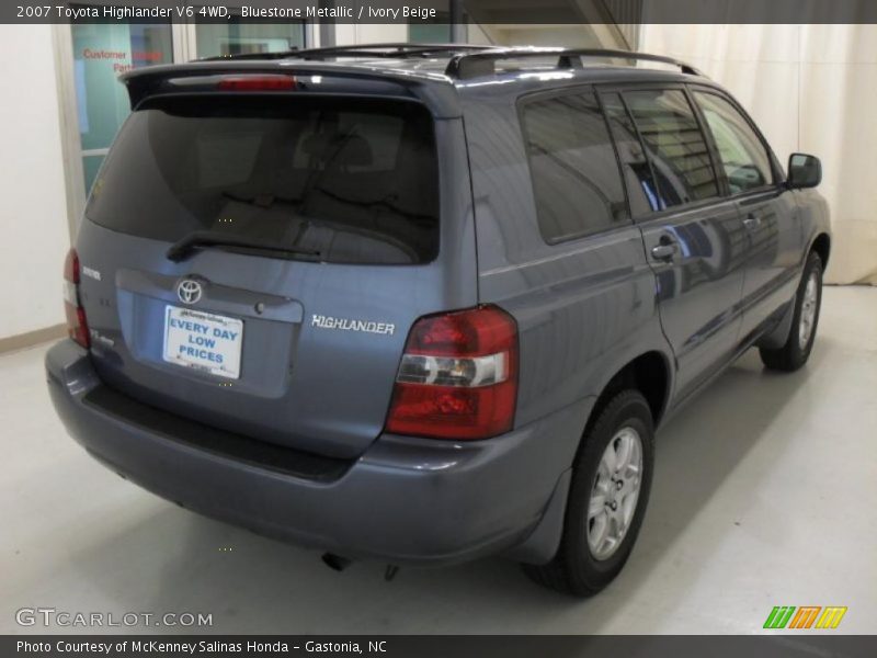 Bluestone Metallic / Ivory Beige 2007 Toyota Highlander V6 4WD