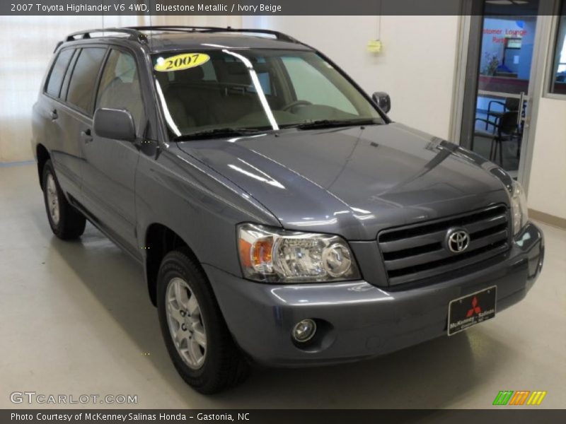 Bluestone Metallic / Ivory Beige 2007 Toyota Highlander V6 4WD