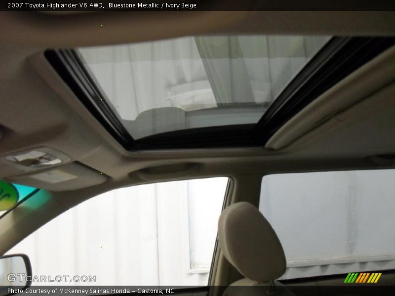 Bluestone Metallic / Ivory Beige 2007 Toyota Highlander V6 4WD