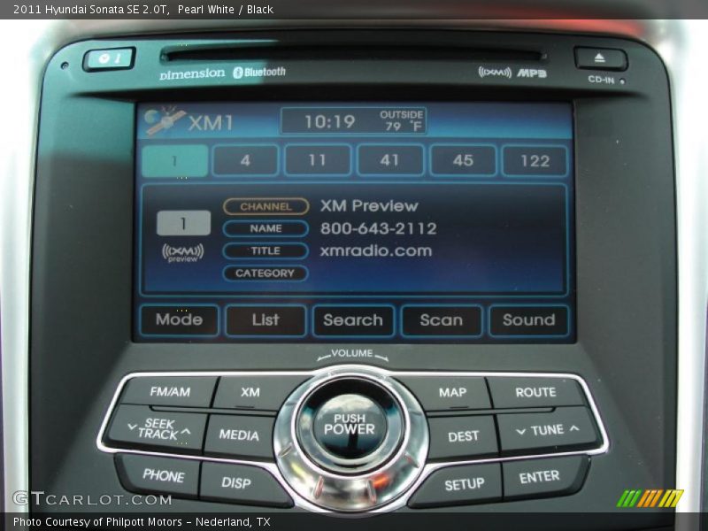 Controls of 2011 Sonata SE 2.0T