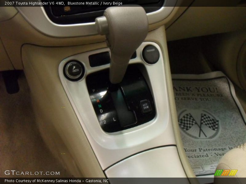 Bluestone Metallic / Ivory Beige 2007 Toyota Highlander V6 4WD