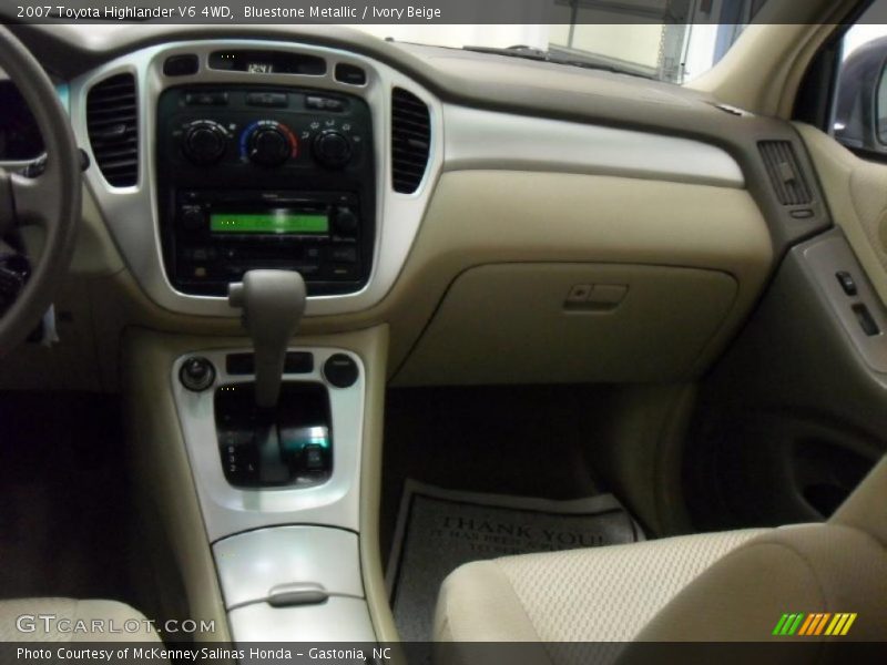 Bluestone Metallic / Ivory Beige 2007 Toyota Highlander V6 4WD