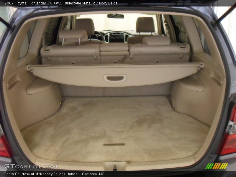 Bluestone Metallic / Ivory Beige 2007 Toyota Highlander V6 4WD