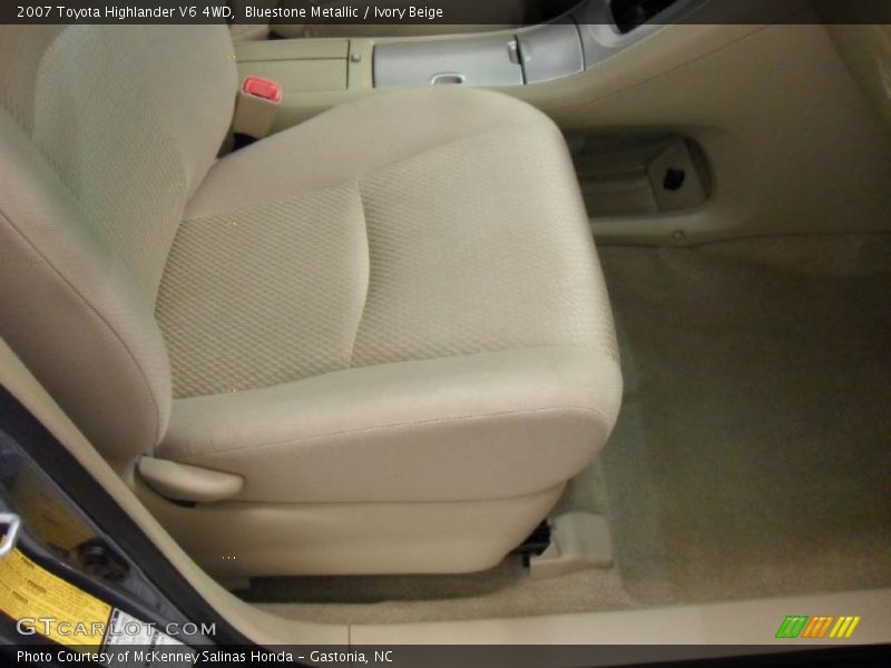 Bluestone Metallic / Ivory Beige 2007 Toyota Highlander V6 4WD
