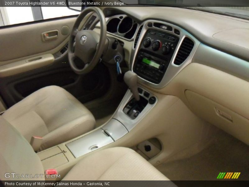 Bluestone Metallic / Ivory Beige 2007 Toyota Highlander V6 4WD