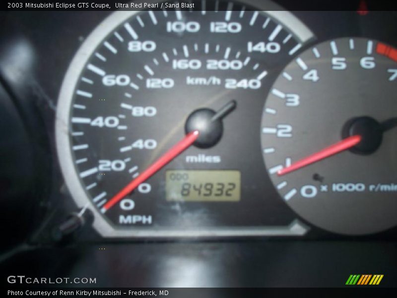Ultra Red Pearl / Sand Blast 2003 Mitsubishi Eclipse GTS Coupe