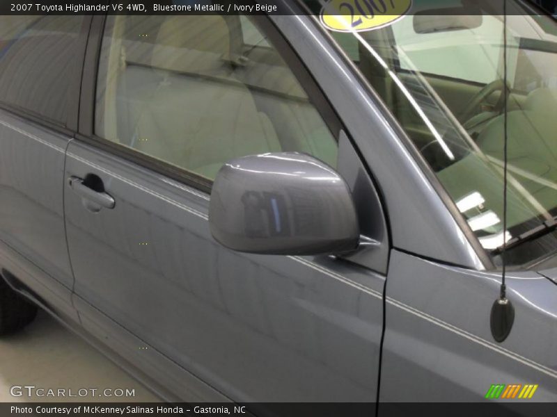 Bluestone Metallic / Ivory Beige 2007 Toyota Highlander V6 4WD
