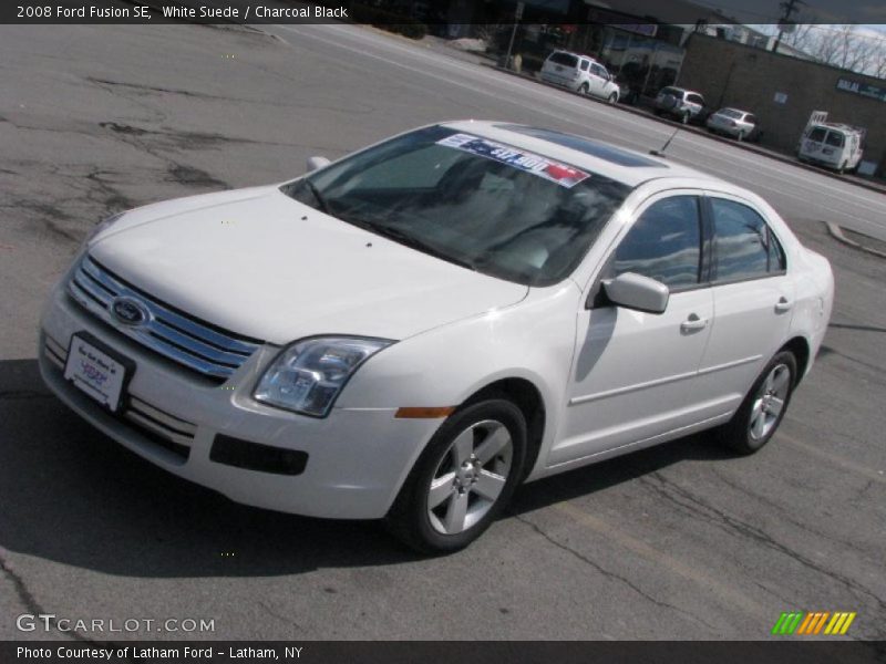 White Suede / Charcoal Black 2008 Ford Fusion SE