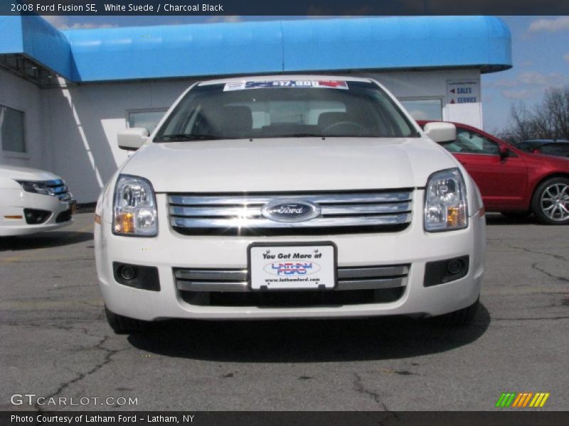 White Suede / Charcoal Black 2008 Ford Fusion SE