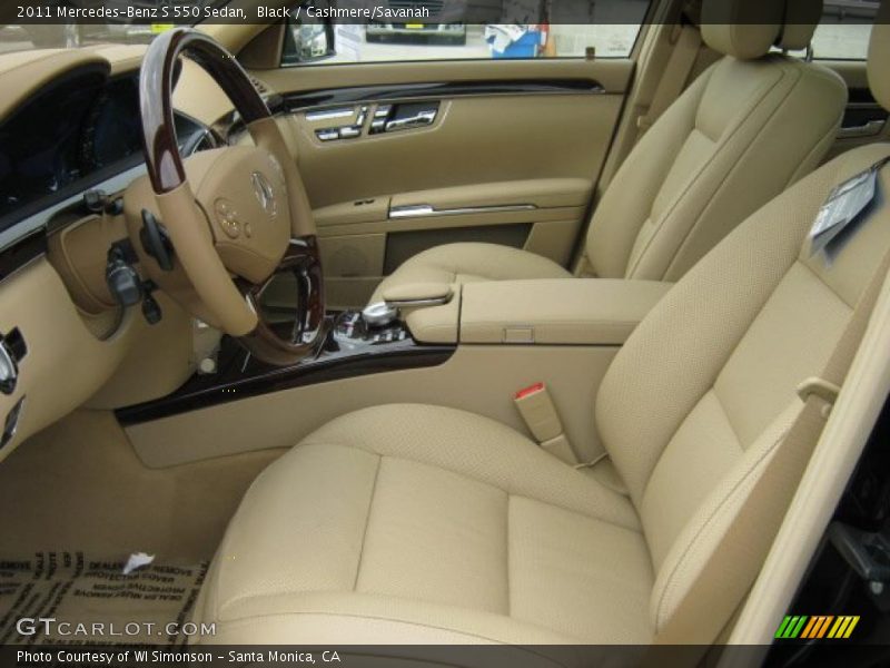 Black / Cashmere/Savanah 2011 Mercedes-Benz S 550 Sedan