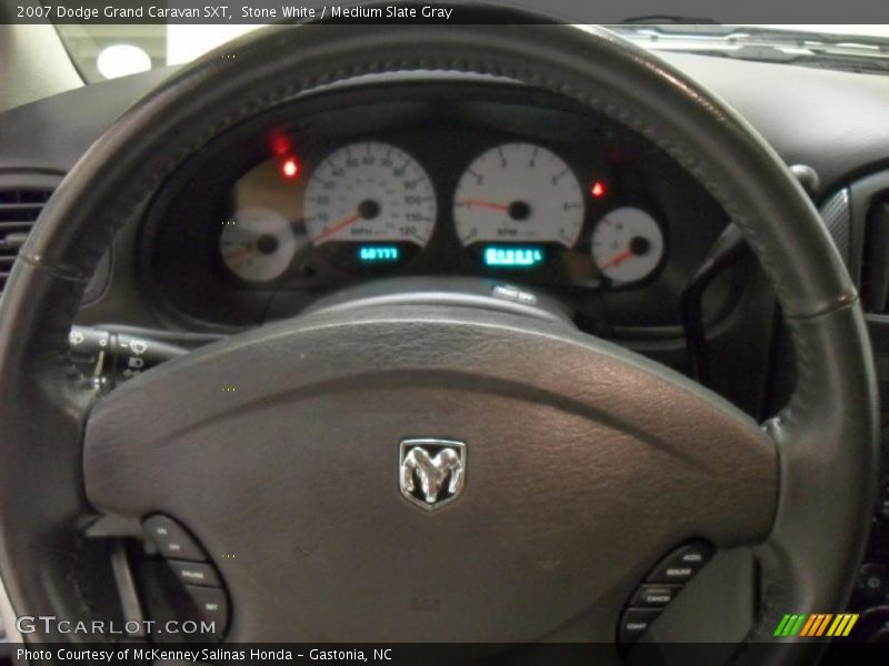 Stone White / Medium Slate Gray 2007 Dodge Grand Caravan SXT
