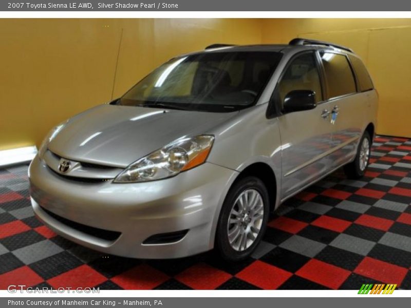 Silver Shadow Pearl / Stone 2007 Toyota Sienna LE AWD