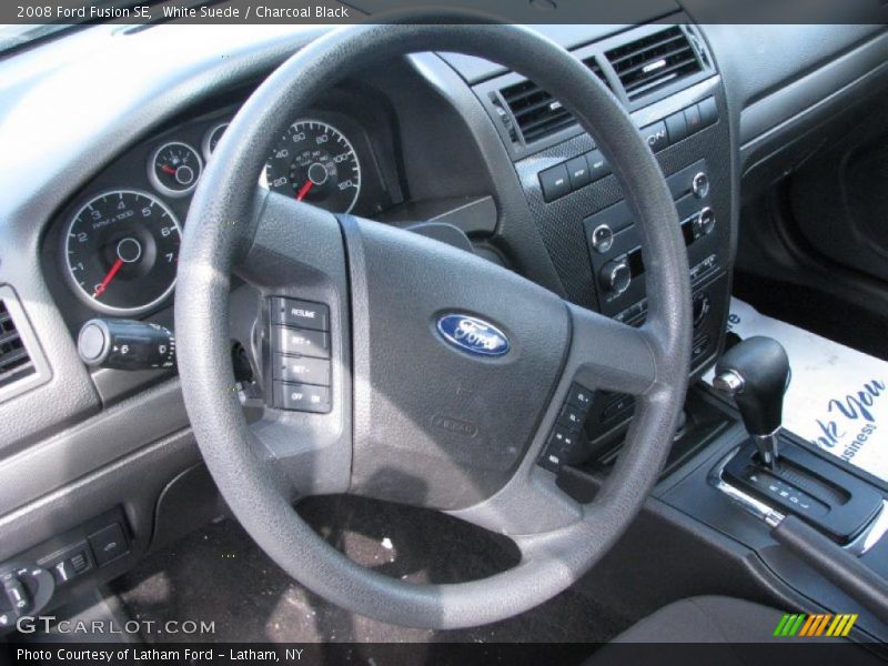White Suede / Charcoal Black 2008 Ford Fusion SE