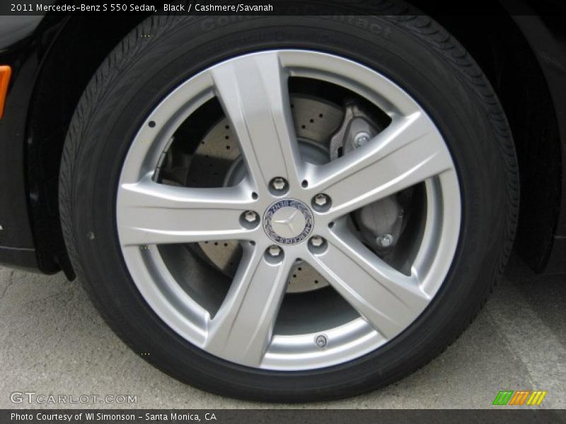 Black / Cashmere/Savanah 2011 Mercedes-Benz S 550 Sedan