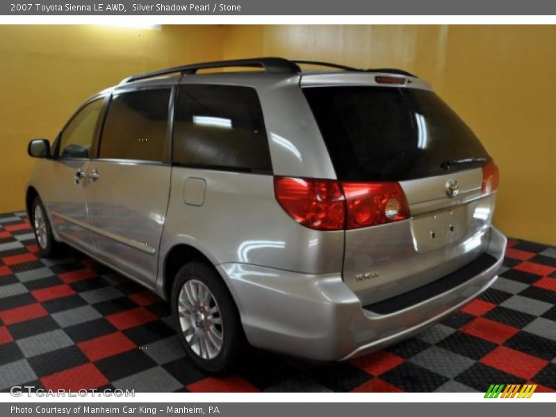Silver Shadow Pearl / Stone 2007 Toyota Sienna LE AWD