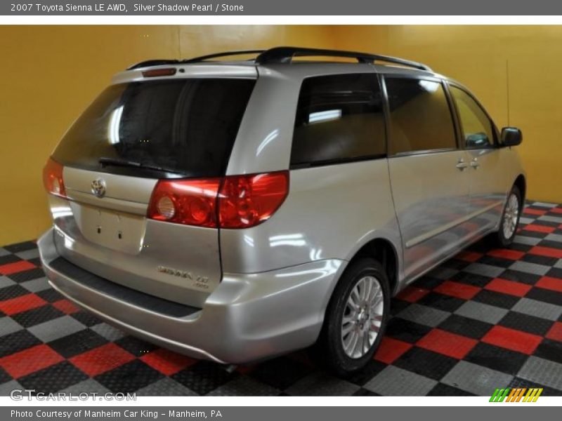 Silver Shadow Pearl / Stone 2007 Toyota Sienna LE AWD