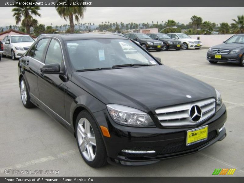 Black / Black 2011 Mercedes-Benz C 300 Sport