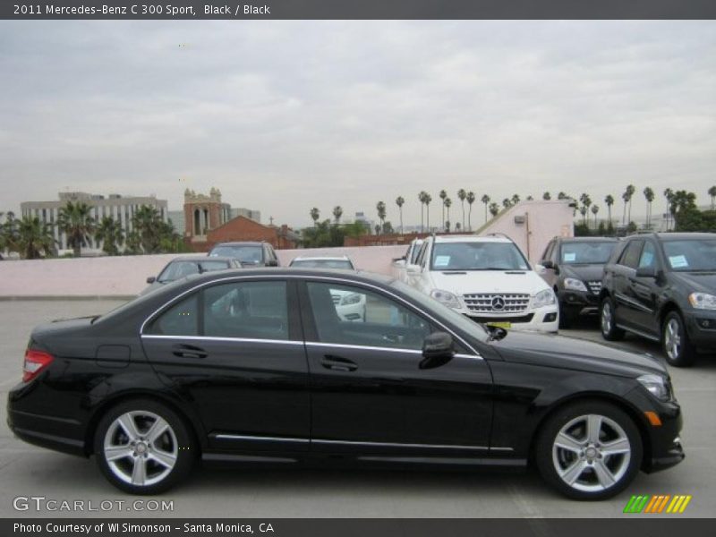 Black / Black 2011 Mercedes-Benz C 300 Sport