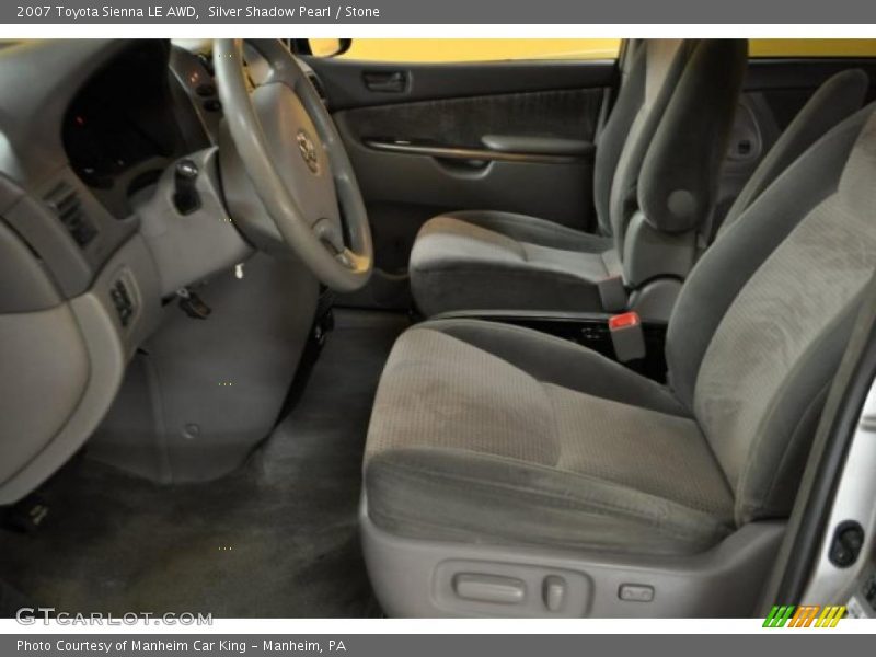 Silver Shadow Pearl / Stone 2007 Toyota Sienna LE AWD