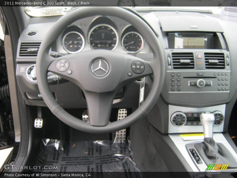 Black / Black 2011 Mercedes-Benz C 300 Sport