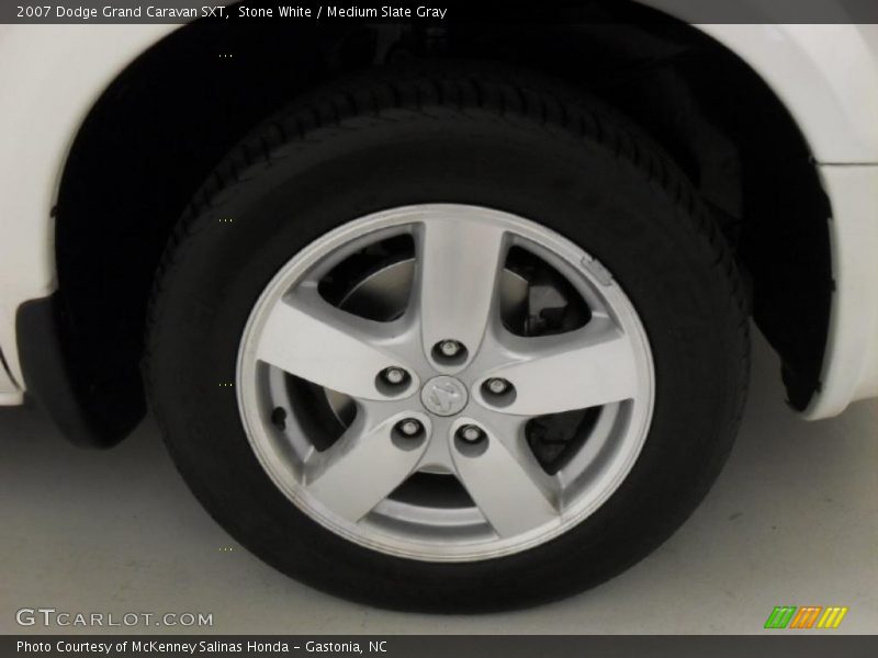 Stone White / Medium Slate Gray 2007 Dodge Grand Caravan SXT