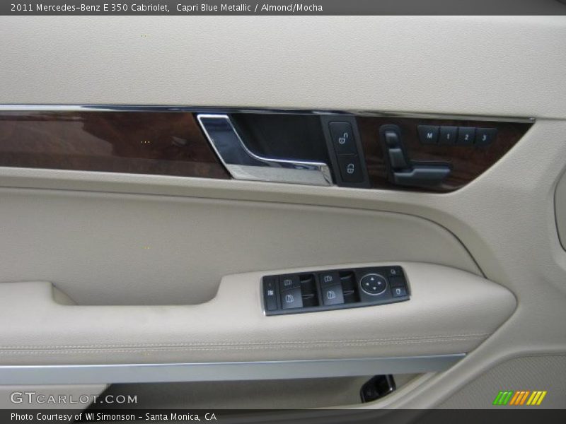 Capri Blue Metallic / Almond/Mocha 2011 Mercedes-Benz E 350 Cabriolet