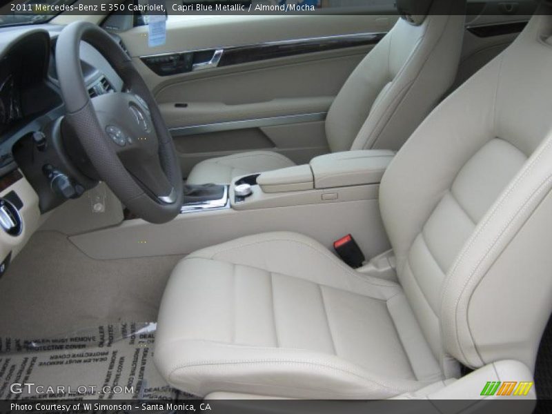 Capri Blue Metallic / Almond/Mocha 2011 Mercedes-Benz E 350 Cabriolet