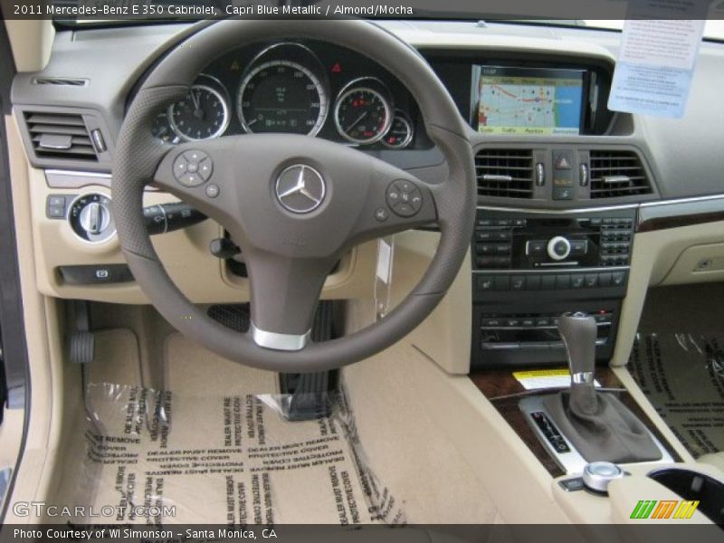 Capri Blue Metallic / Almond/Mocha 2011 Mercedes-Benz E 350 Cabriolet