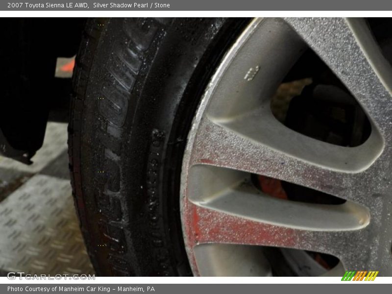 Silver Shadow Pearl / Stone 2007 Toyota Sienna LE AWD
